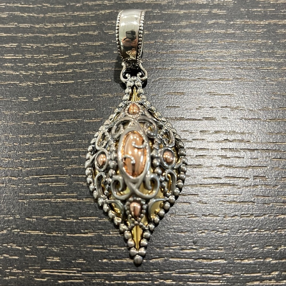 Carolyn Pollack Sterling Silver/Brass Pendant